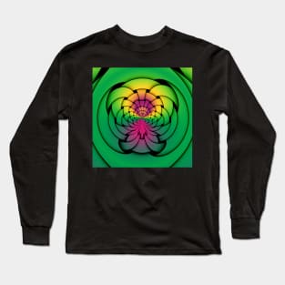 Green abstract Long Sleeve T-Shirt